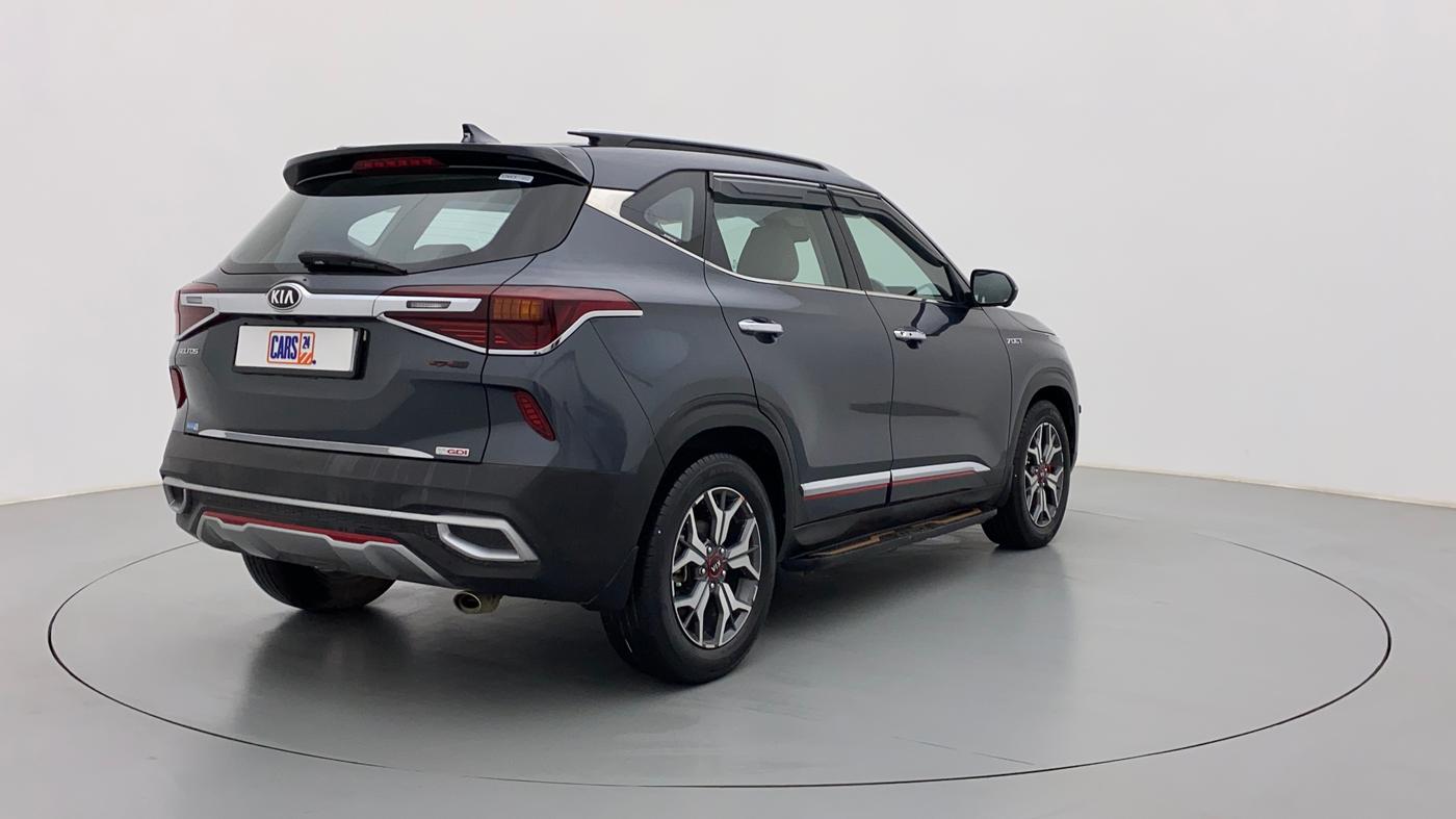 2019 KIA SELTOS GTX 1.4 GDI AT PETROL, Petrol, Automatic, 32,919 km, Right Back Diagonal