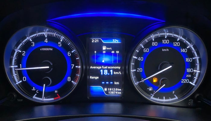 2021 Maruti Baleno ZETA PETROL 1.2, Petrol, Manual, 13,874 km, Odometer Image