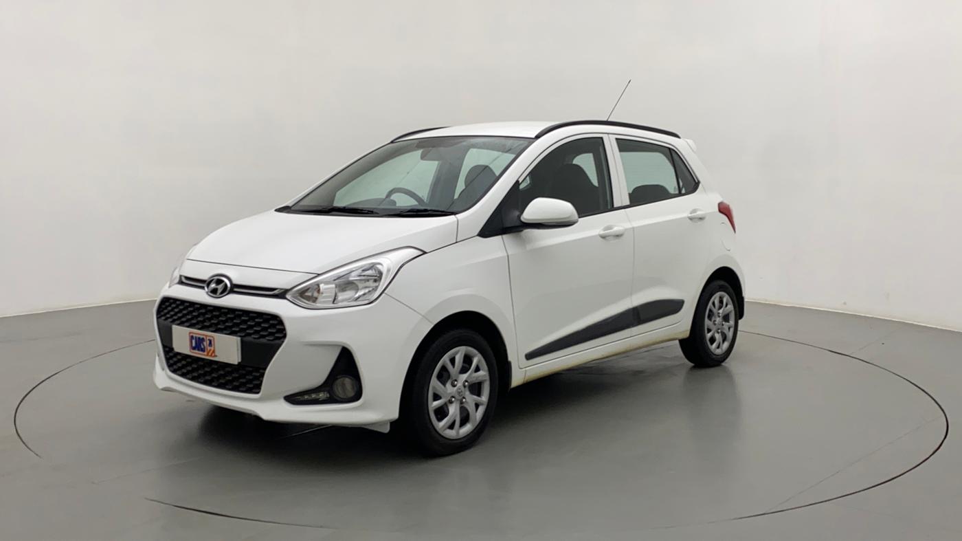 2018 Hyundai Grand i10 SPORTZ 1.2 KAPPA VTVT, Petrol, Manual, 19,052 km, Left Front Diagonal