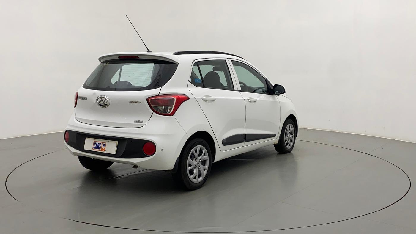 2018 Hyundai Grand i10 SPORTZ 1.2 KAPPA VTVT, Petrol, Manual, 19,052 km, Right Back Diagonal