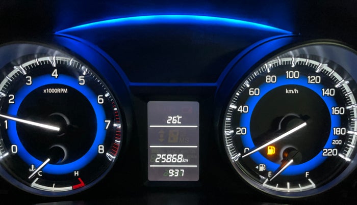2021 Maruti Baleno DELTA PETROL 1.2, Petrol, Manual, 25,868 km, Odometer Image