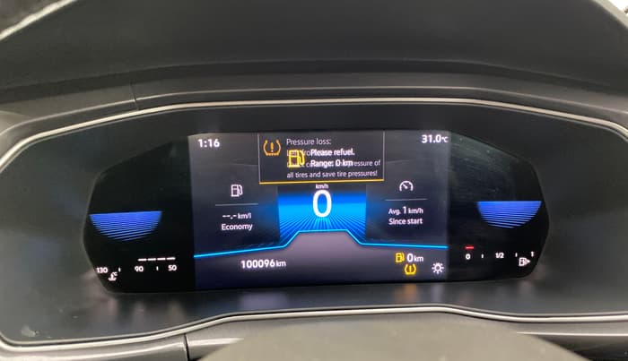 2022 Volkswagen TAIGUN TOPLINE 1.0 TSI MT, Petrol, Manual, 1,00,095 km, Odometer Image