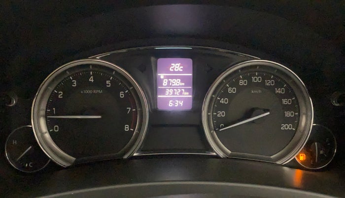 2016 Maruti Ciaz ZXI+, Petrol, Manual, 39,726 km, Odometer Image