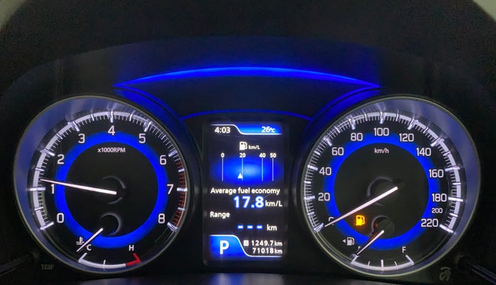 2019 Maruti Baleno ALPHA CVT PETROL 1.2, Petrol, Automatic, 70,948 km, Odometer Image