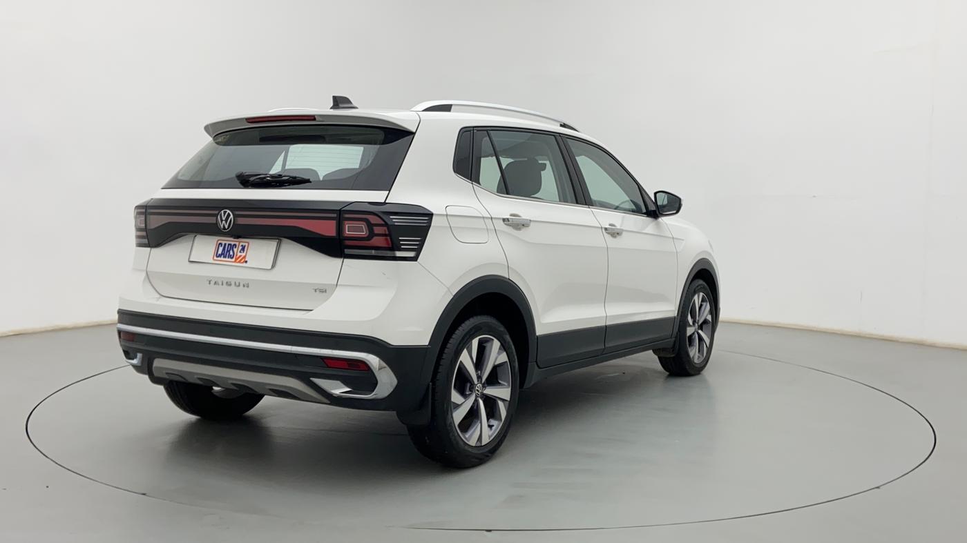 2022 Volkswagen TAIGUN TOPLINE 1.0 TSI AT, Petrol, Automatic, 15,085 km, Right Back Diagonal