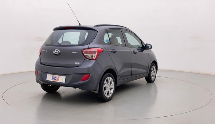 2015 Hyundai Grand i10 SPORTZ 1.2 KAPPA VTVT, Petrol, Manual, 34,857 km, Right Back Diagonal