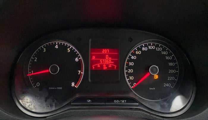 2012 Volkswagen Polo HIGHLINE1.2L, Petrol, Manual, 57,360 km, Odometer Image