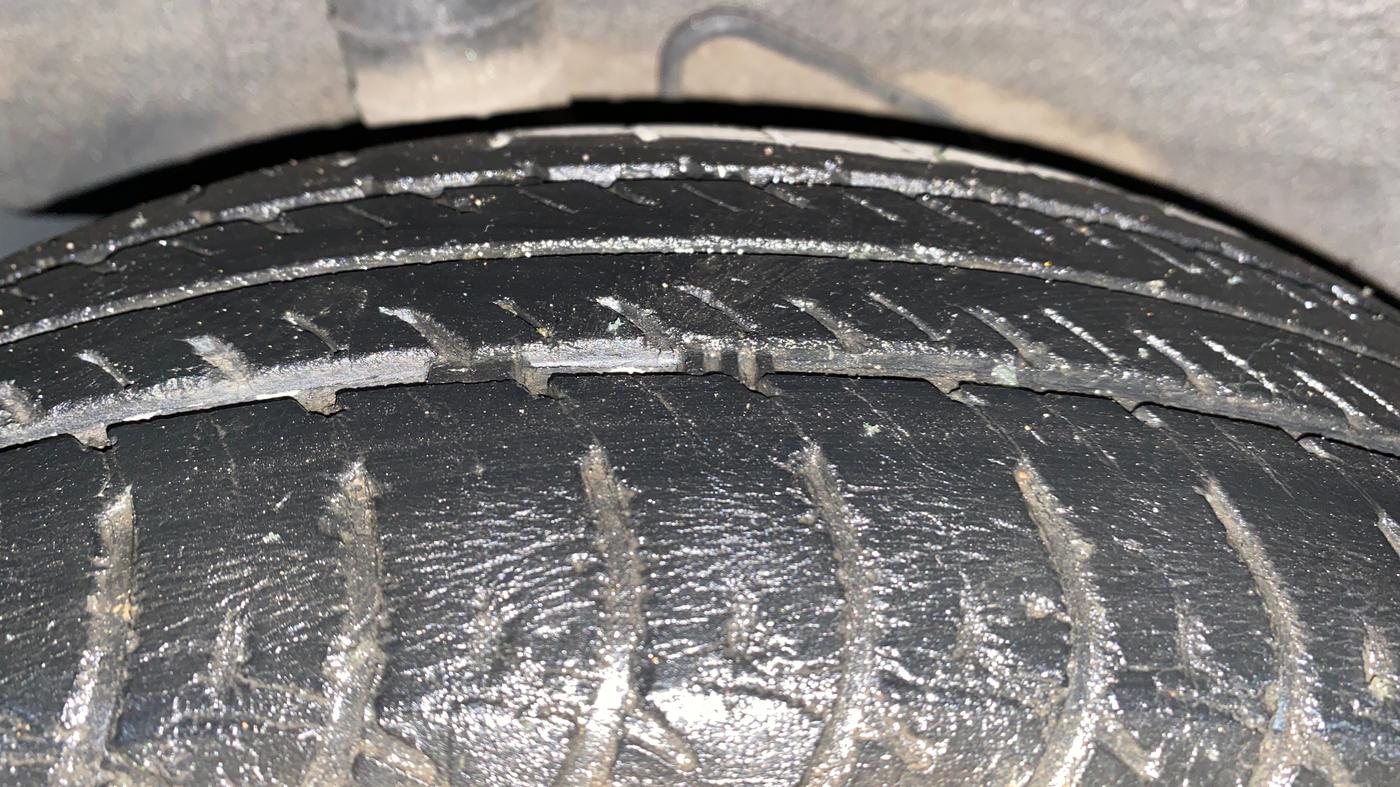 2018 Datsun Go T(O), Petrol, Manual, 77,350 km, Right Rear Tyre Tread
