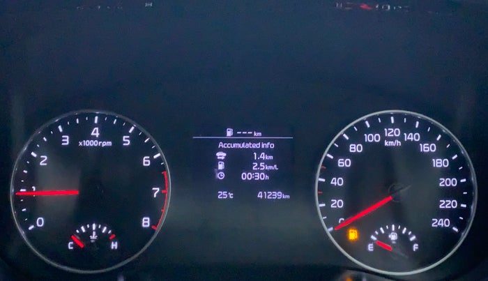 2019 KIA SELTOS HTX 1.5 PETROL MT, Petrol, Manual, 41,289 km, Odometer Image