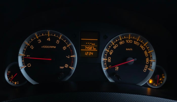 2013 Maruti Swift VXI, Petrol, Manual, 74,583 km, Odometer Image