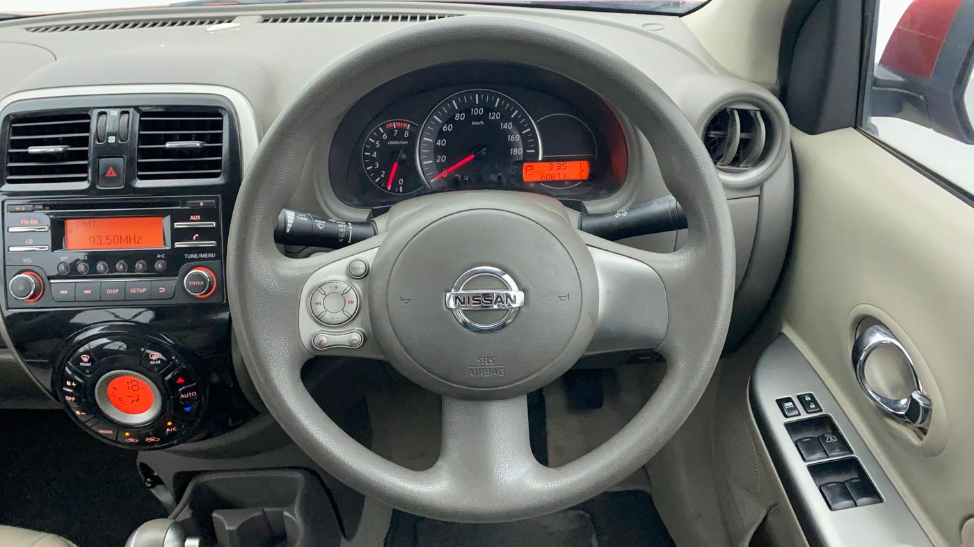 2014 Nissan Micra XV CVT, Petrol, Automatic, 60,934 km, Steering Wheel Close Up
