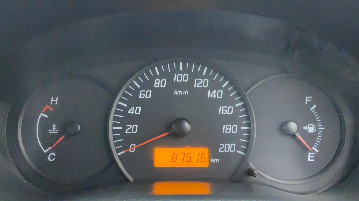 2010 Maruti Swift LXI, Petrol, Manual, 87,516 km, Odometer Image