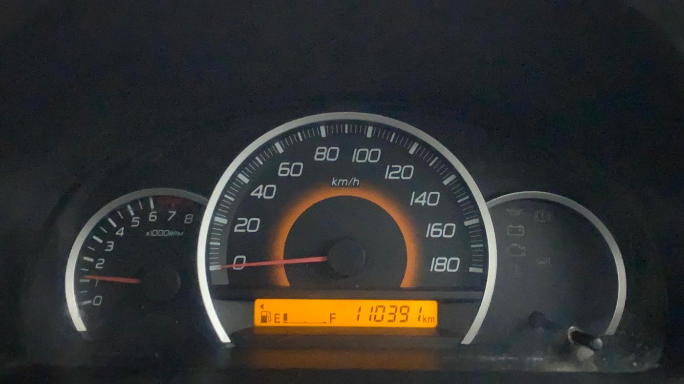 2013 Maruti Wagon R 1.0 VXI, Petrol, Manual, 1,10,391 km, Odometer Image