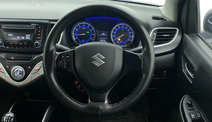 2017 Maruti Baleno DELTA PETROL 1.2, Petrol, Manual, 1,10,810 km, Steering Wheel Close Up