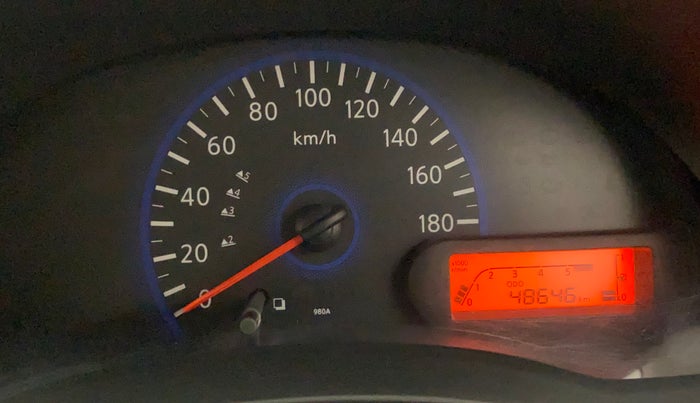 2015 Datsun Go T, Petrol, Manual, 48,646 km, Odometer Image