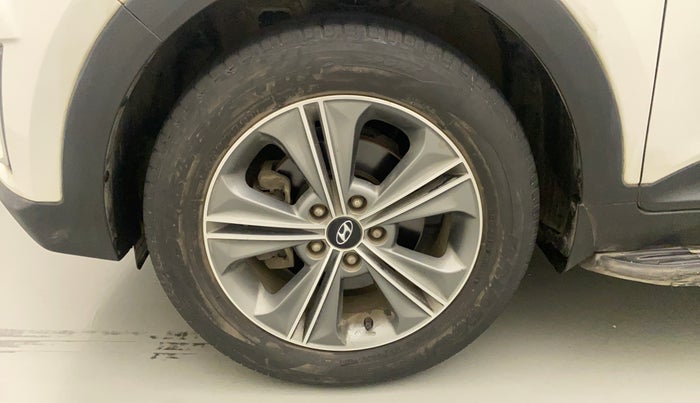 2018 Hyundai Creta SX PLUS 1.6 PETROL DUAL TONE, Petrol, Manual, 50,896 km, Left Front Wheel