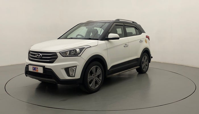 2018 Hyundai Creta SX PLUS 1.6 PETROL DUAL TONE, Petrol, Manual, 50,896 km, Left Front Diagonal