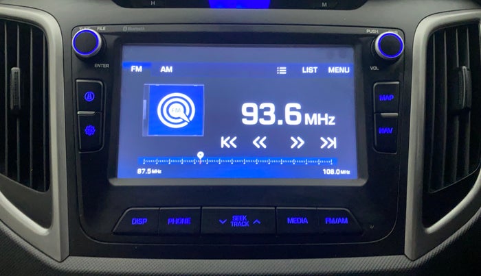 2018 Hyundai Creta SX PLUS 1.6 PETROL DUAL TONE, Petrol, Manual, 50,896 km, Infotainment System