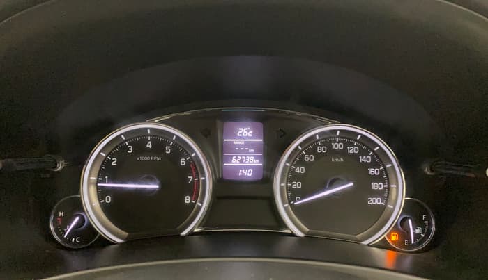 2018 Maruti Ciaz ALPHA 1.4 PETROL, Petrol, Manual, 62,703 km, Odometer Image