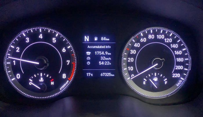 2020 Hyundai VENUE SX 1.0 (O) TURBO IMT DUAL TONE, Petrol, Manual, 67,344 km, Odometer Image