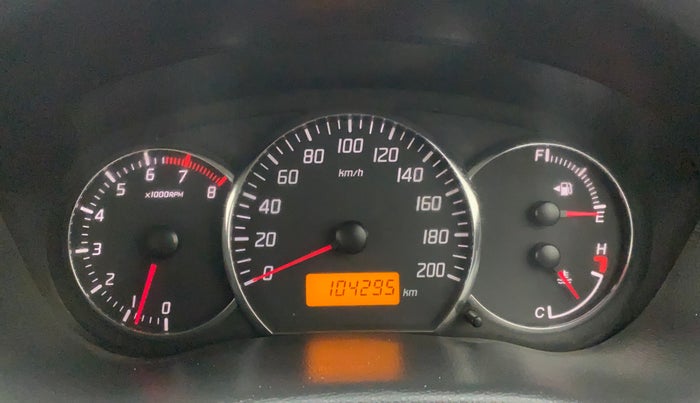2011 Maruti Swift VXI, Petrol, Manual, 1,04,295 km, Odometer Image