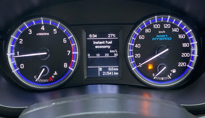 2020 Maruti S Cross ALPHA 1.5, Petrol, Manual, 21,540 km, Odometer Image