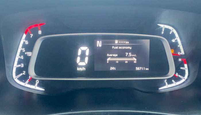 2020 KIA SONET GTX PLUS 1.0 IMT, Petrol, Manual, 56,669 km, Odometer Image