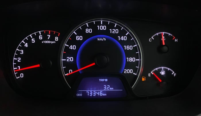 2015 Hyundai Grand i10 SPORTZ 1.2 KAPPA VTVT, Petrol, Manual, 73,343 km, Odometer Image