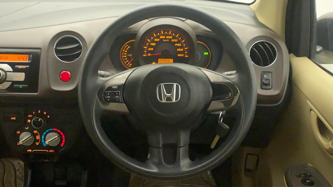 2013 Honda Amaze 1.2L I-VTEC S, Petrol, Manual, 54,243 km, Steering Wheel Close Up