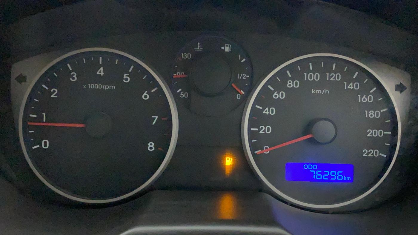 2013 Hyundai i20 MAGNA (O) 1.2, Petrol, Manual, 76,374 km, Odometer Image