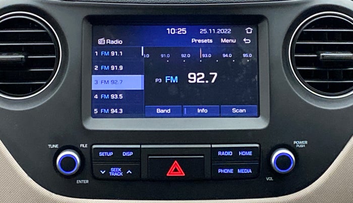 2019 Hyundai Grand i10 SPORTZ 1.2 KAPPA VTVT, Petrol, Manual, 3,309 km, Infotainment System