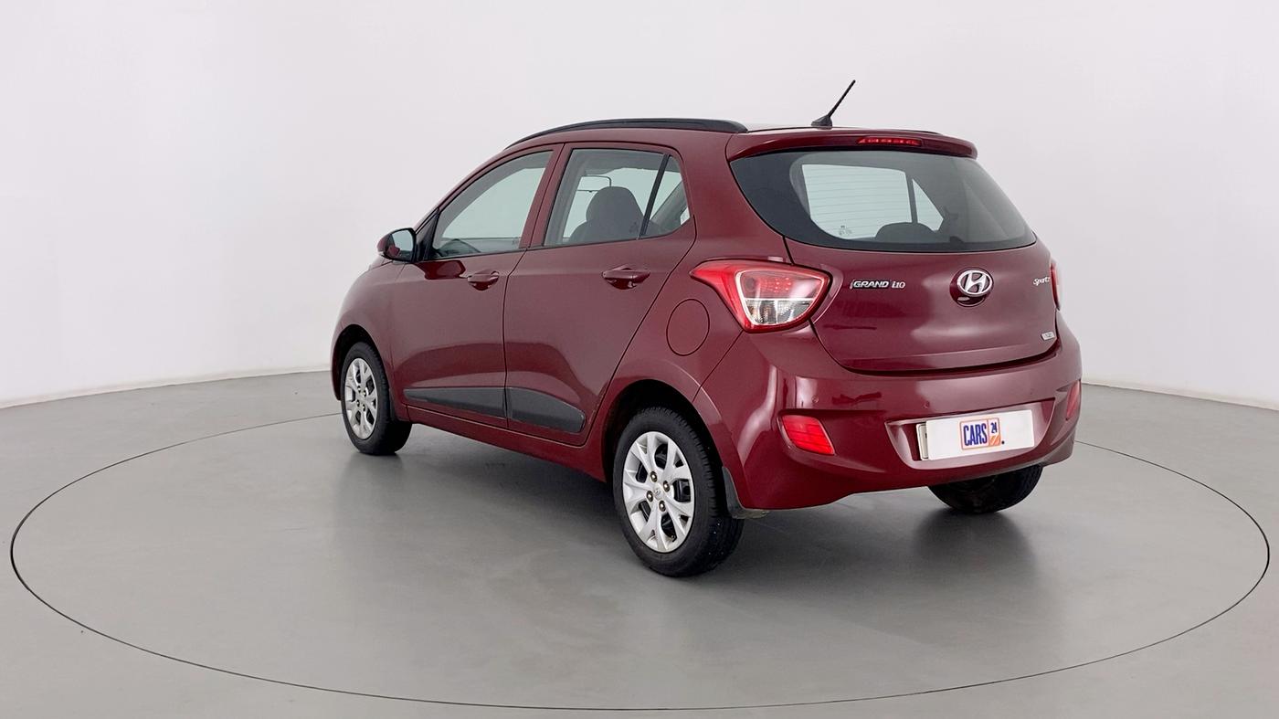 2016 Hyundai Grand i10 SPORTZ 1.2 KAPPA VTVT, Petrol, Manual, 20,437 km, Left Back Diagonal