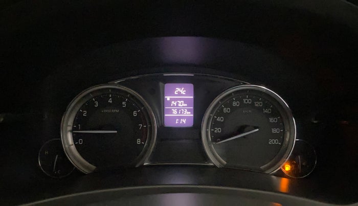 2016 Maruti Ciaz ZXI+ RS, Petrol, Manual, 76,161 km, Odometer Image