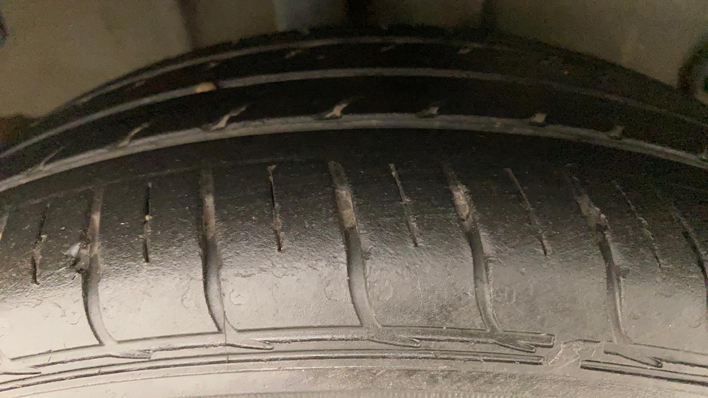 2020 Tata Tiago XZA PLUS PETROL, Petrol, Automatic, 50,278 km, Right Rear Tyre Tread