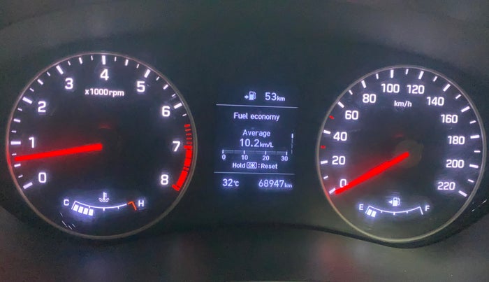 2019 Hyundai Elite i20 ASTA 1.2 (O), Petrol, Manual, 68,908 km, Odometer Image