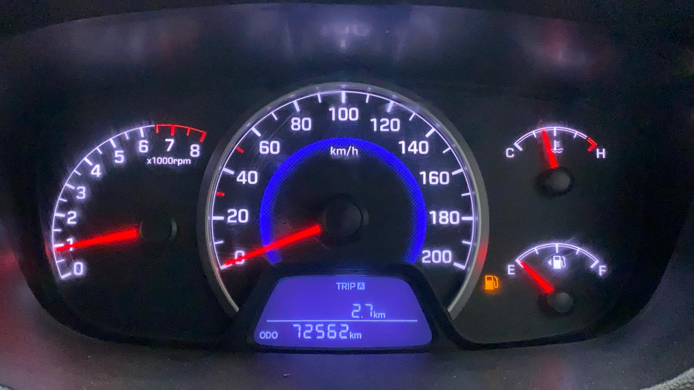 2016 Hyundai Grand i10 ASTA 1.2 KAPPA VTVT, Petrol, Manual, 72,892 km, Odometer Image