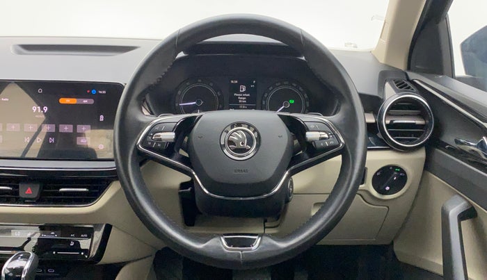 2022 Skoda SLAVIA AMBITION 1.0L TSI AT, Petrol, Automatic, 9,900 km, Steering Wheel Close Up