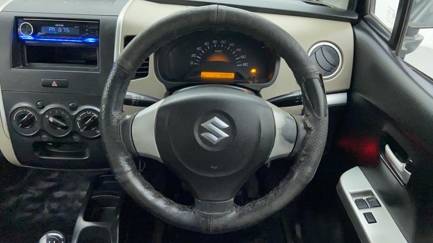 2014 Maruti Wagon R 1.0 LXI CNG, CNG, Manual, 84,055 km, Steering Wheel Close Up