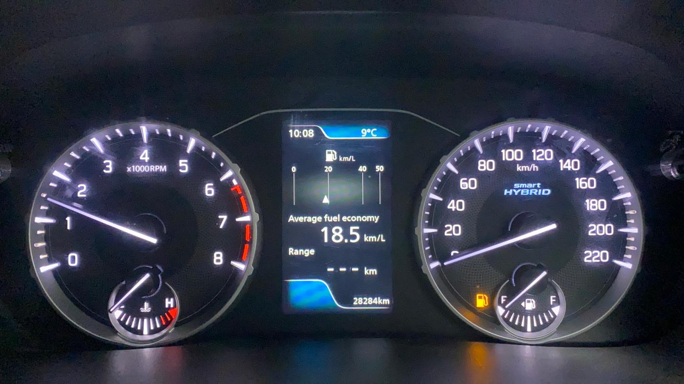 2022 Maruti BREZZA ZXI SMART HYBRID DUAL TONE, Petrol, Manual, 28,284 km, Odometer Image