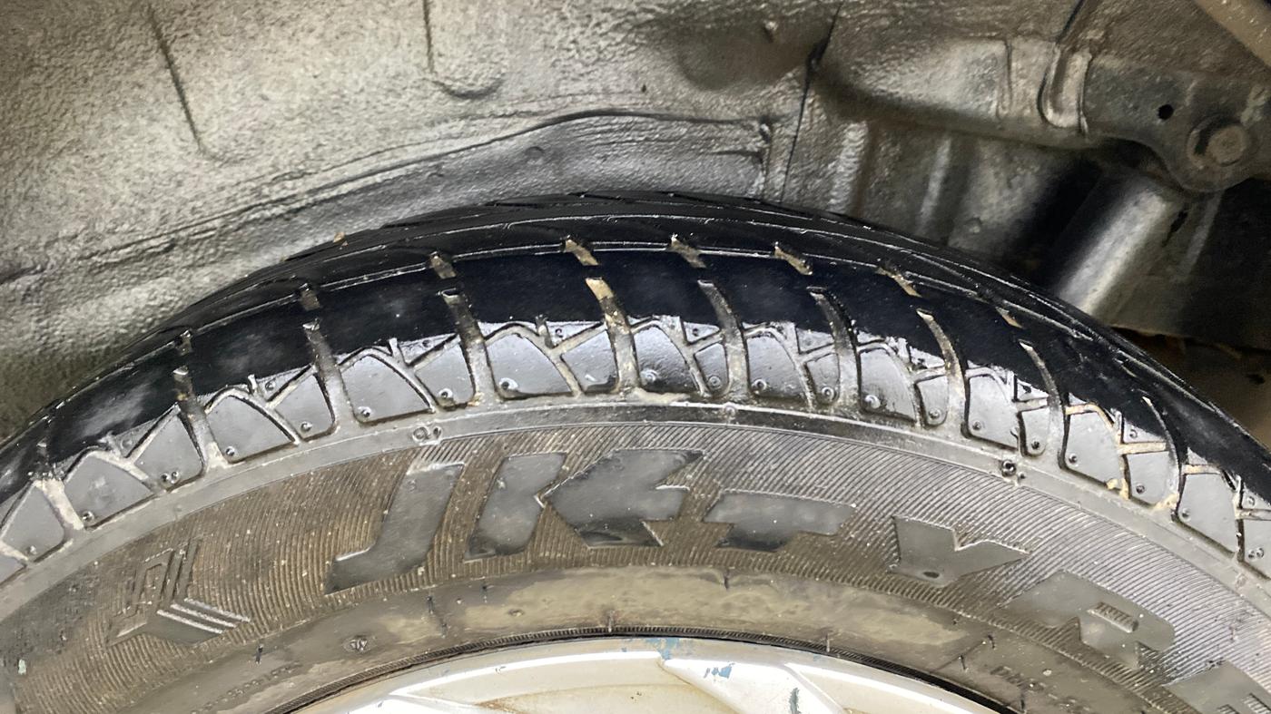 2015 Maruti Wagon R 1.0 LXI CNG, CNG, Manual, 78,882 km, Left Rear Tyre Tread
