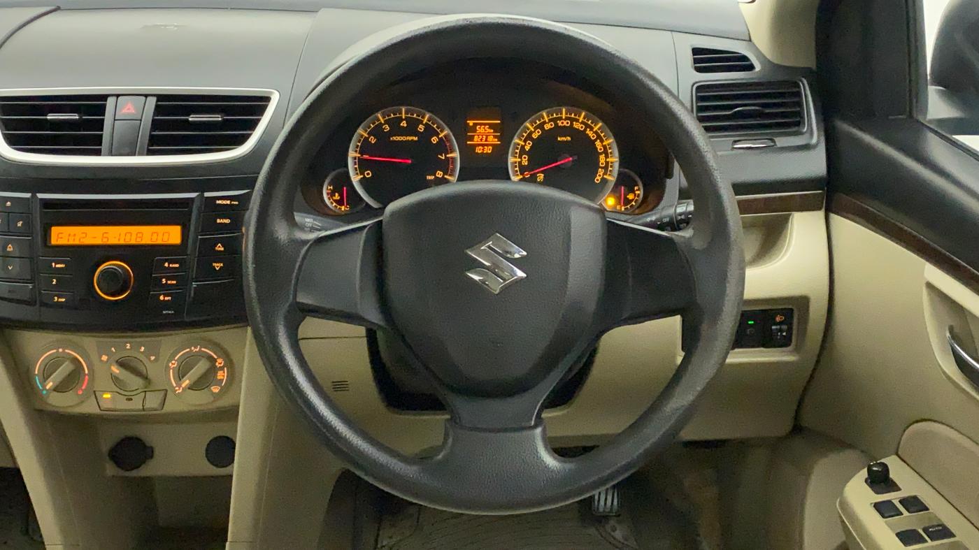 2012 Maruti Swift Dzire VXI, Petrol, Manual, 82,318 km, Steering Wheel Close Up