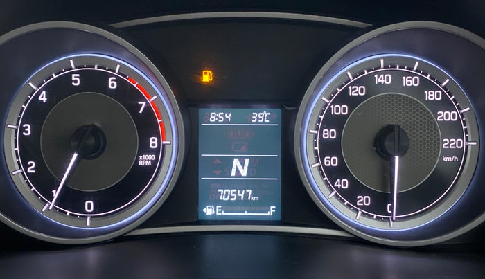 2018 Maruti Dzire ZXI AMT, Petrol, Automatic, 70,547 km, Odometer Image