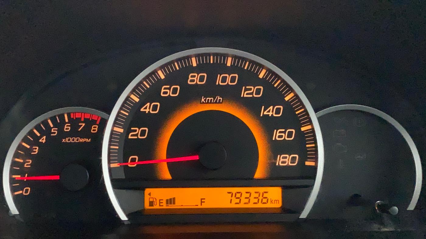2015 Maruti Wagon R 1.0 VXI, Petrol, Manual, 79,336 km, Odometer Image