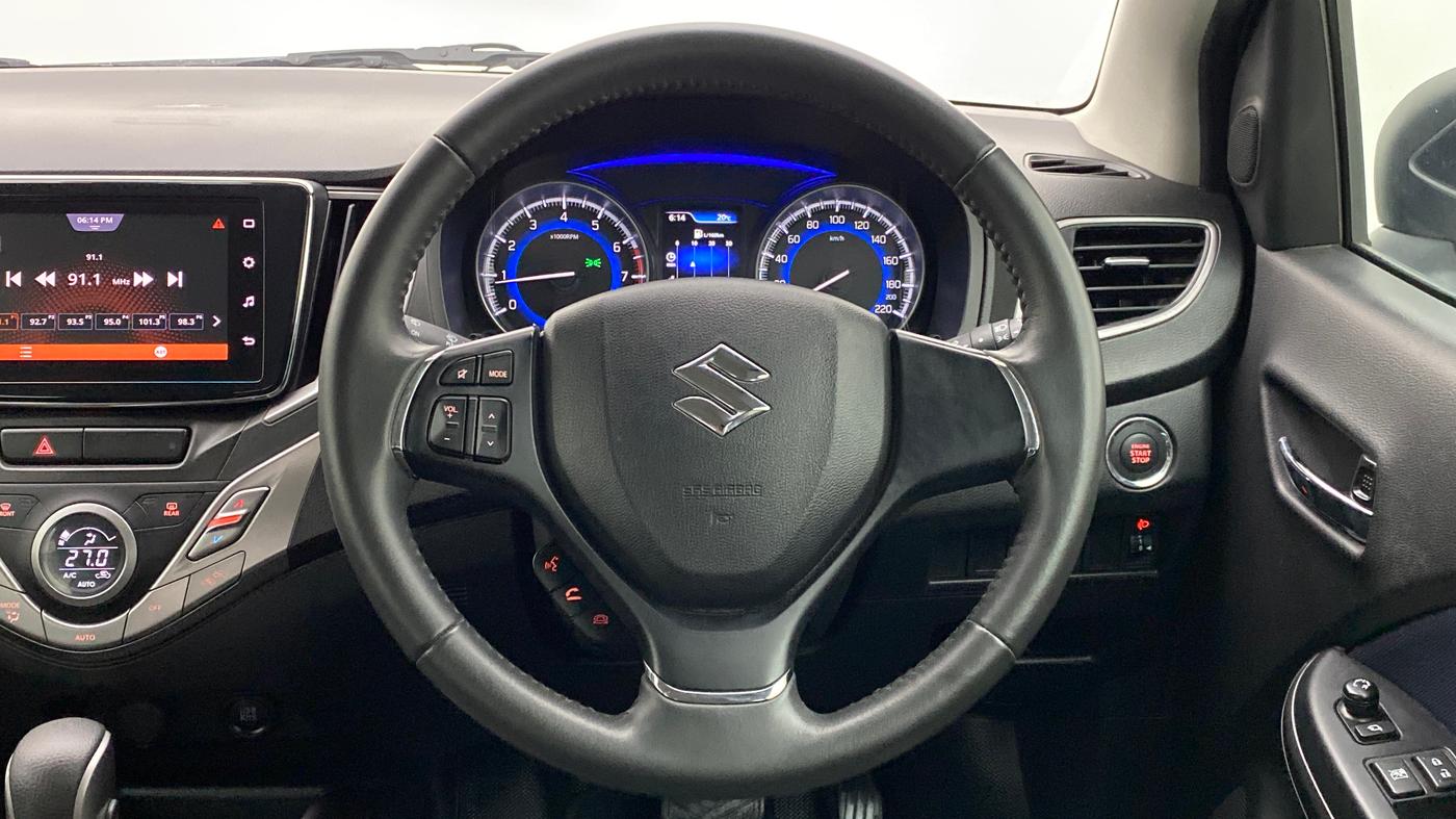 2020 Maruti Baleno ALPHA CVT PETROL 1.2, Petrol, Automatic, 52,980 km, Steering Wheel Close Up