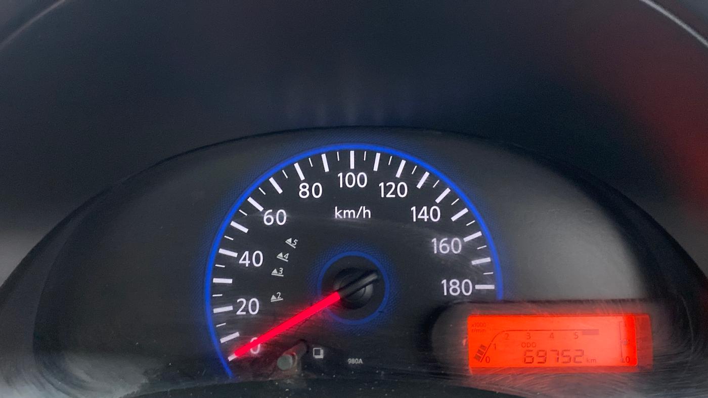 2014 Datsun Go T, Petrol, Manual, 69,751 km, Odometer Image