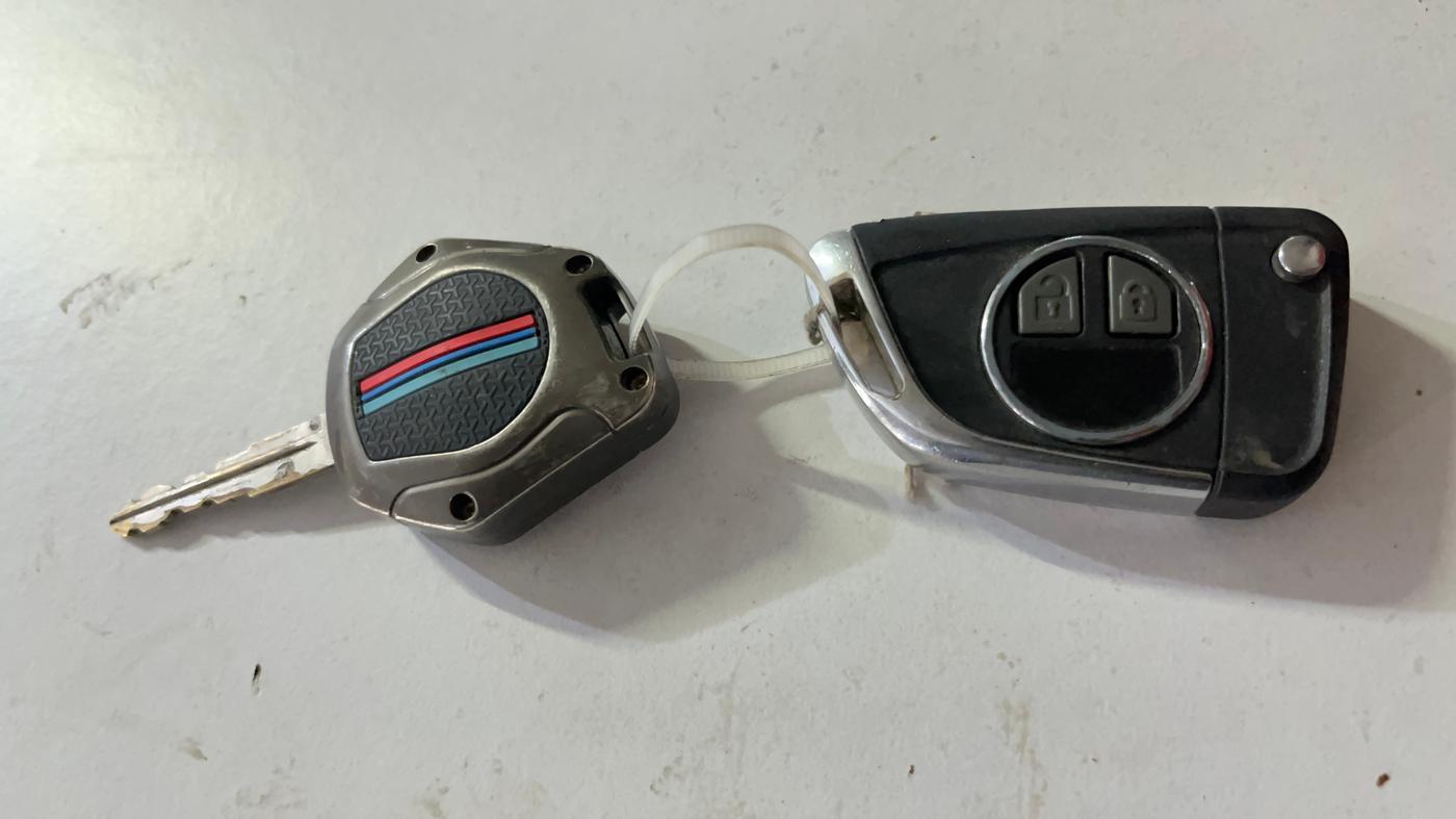 2018 Maruti Baleno DELTA PETROL 1.2, CNG, Manual, 98,195 km, Key Close Up