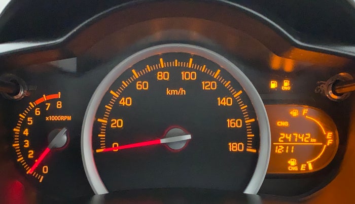 2021 Maruti Celerio VXI CNG, CNG, Manual, 24,742 km, Odometer Image