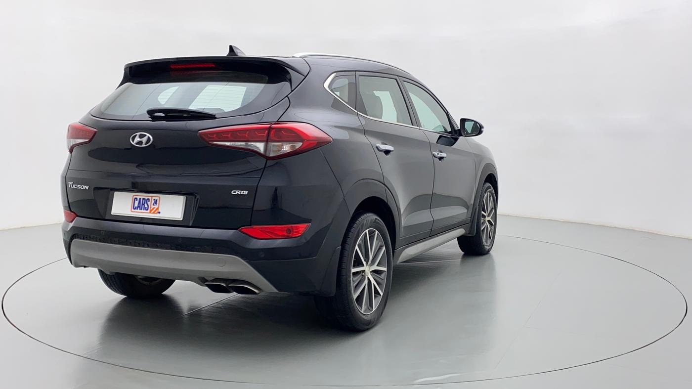 2017 Hyundai Tucson 2WD AT GLS DIESEL, Diesel, Automatic, 39,474 km, Right Back Diagonal