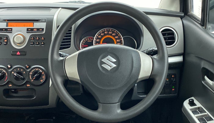 2011 Maruti Wagon R 1.0 VXI, Petrol, Manual, 72,497 km, Steering Wheel Close Up