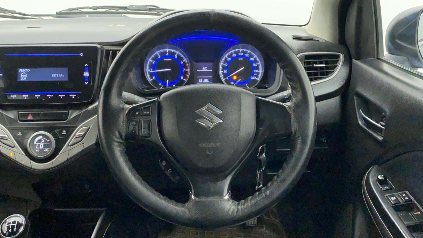2019 Maruti Baleno DELTA PETROL 1.2, Petrol, Manual, 56,193 km, Steering Wheel Close Up